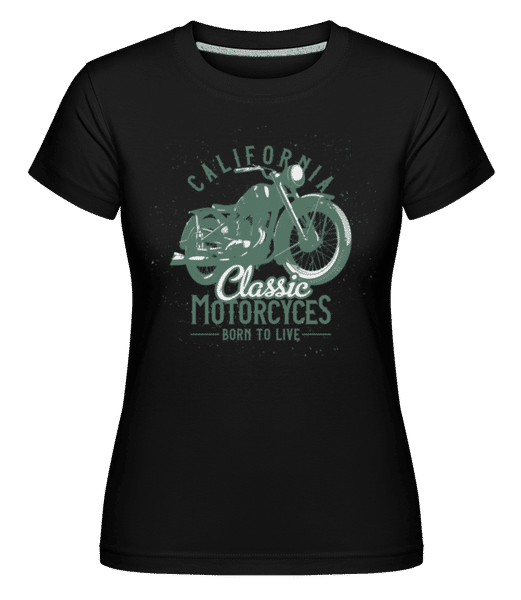 Aperçu: California Classic Motorcycles -  T-shirt Shirtinator femme - Noir - Devant