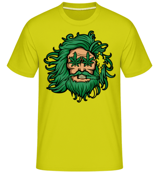 Preview: Zeus Weed -  Shirtinator Men's T-Shirt - Lime - Front
