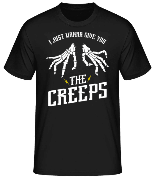 Vorschau: Give You The Creeps - Männer Basic T-Shirt - Schwarz - Vorne