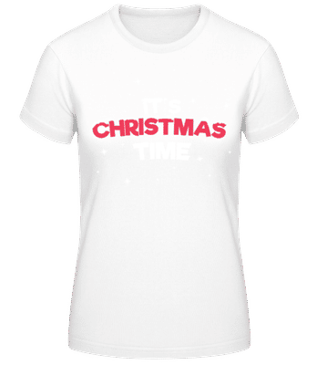 It's Christmas Time - Women's Basic T-Shirt - White - Front