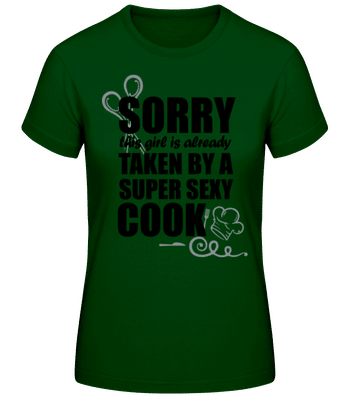 Super Sexy Cook - Frauen Basic T-Shirt - Flaschengrün - Vorne