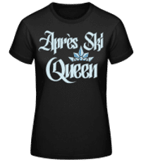 Après Ski Queen - Women's Basic T-Shirt - Black - Front