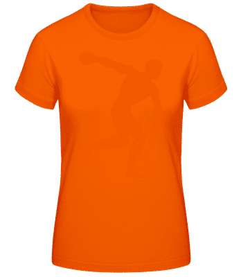 Discus Throw - Camiseta para mujer B&C - Naranja - delante