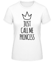 Just Call Me Princess Black · T-shirt standard Femme