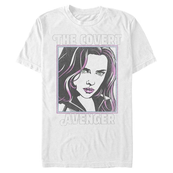 Vorschau: Marvel - Black Widow - Black Widow Retro Pop Widow - Männer T-Shirt - Weiß - Vorne