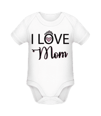 I Love Mom Pink · Body manches courtes bio