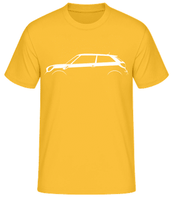 'Mini Cooper Paceman (R61)' Silhouette - T-shirt standard Homme - Jaune doré - Devant