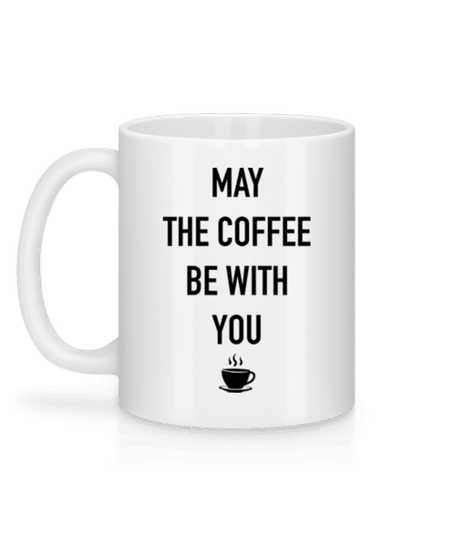 Aperçu: May The Coffee Be With You - Mug en céramique blanc - Blanc - Derrière