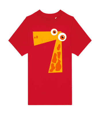 Girafes Sept - T-shirt homme B&C - Rouge - Devant