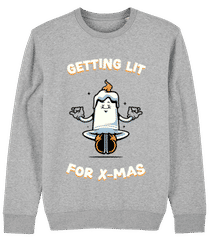 Lit For X-Mas · Unisex Organic Pullover Stanley Stella 2.0