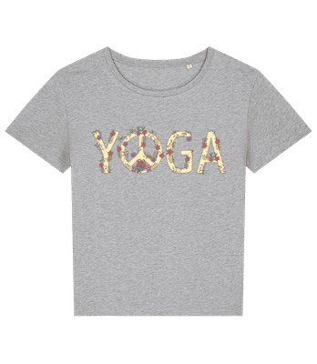 Yoga Peace - Camiseta bio mujer Stanley Stella 2.0 - Gris moteado - delante