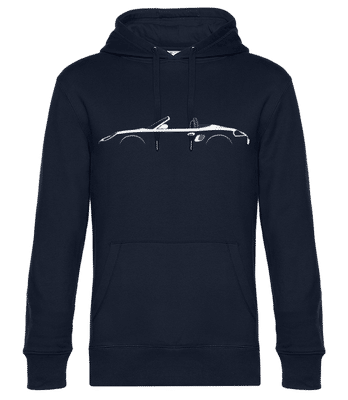 'Porsche Boxster (986)' Silhouette - Sweat à capuche premium Unisexe - Bleu marine - Devant