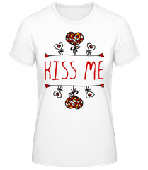 Kiss Me Logo Red · Women's Basic T-Shirt