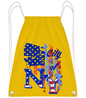 City Of NY - Turnbeutel - Gelb - Vorn