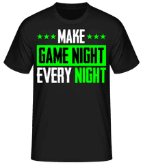 Make Every Night Game Night · Camiseta básica para hombre