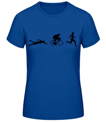 Triatlon - Dámské basic tričko - Královská modrá - Napřed