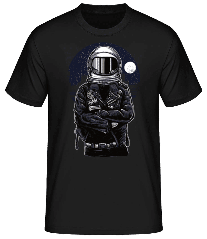 Preview: Astronaut Rebel - Men's Basic T-Shirt - Black - Front