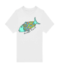 Douder Fisch - Kinder T-Shirt B&C - Weiß - Vorne
