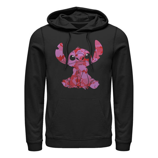 Aperçu: Disney Classics - Lilo & Stitch - Stitch Heart Fill - Unisex Sweat à capuche - Noir - Devant