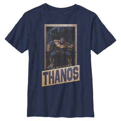Marvel - Avengers - Thanos Perfectly Balanced - Kinder T-Shirt - Marine - Vorne