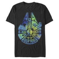 Star Wars - Millennium Falcon Touch The Sky - Men's T-Shirt - Black - Front