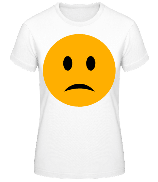 Preview: Sad Smiley - Women's B&C T-Shirt - White - Front
