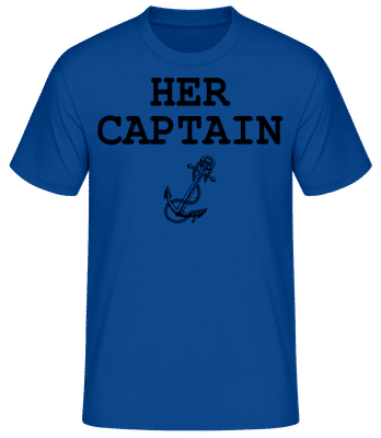 Her Captain - Men's Basic T-Shirt - Royal blue - Front