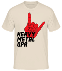 Heavy Metal Opa Hand · Männer Basic T-Shirt