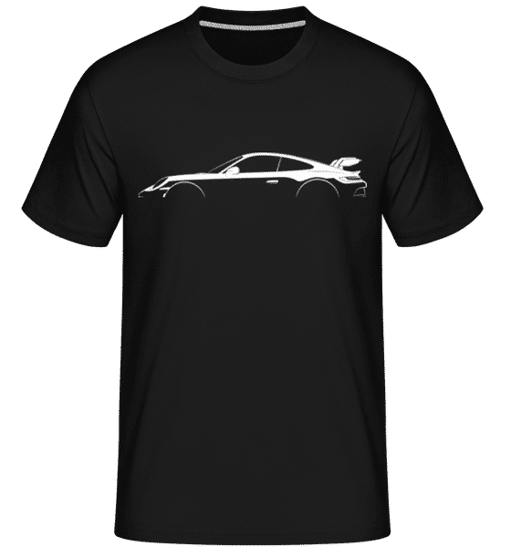 Aperçu: 'Porsche 911 GT3 (992)' Silhouette -  T-Shirt Shirtinator homme - Noir - Devant