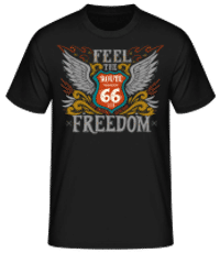 Feel the Freedom - T-shirt standard Homme - Noir - Devant