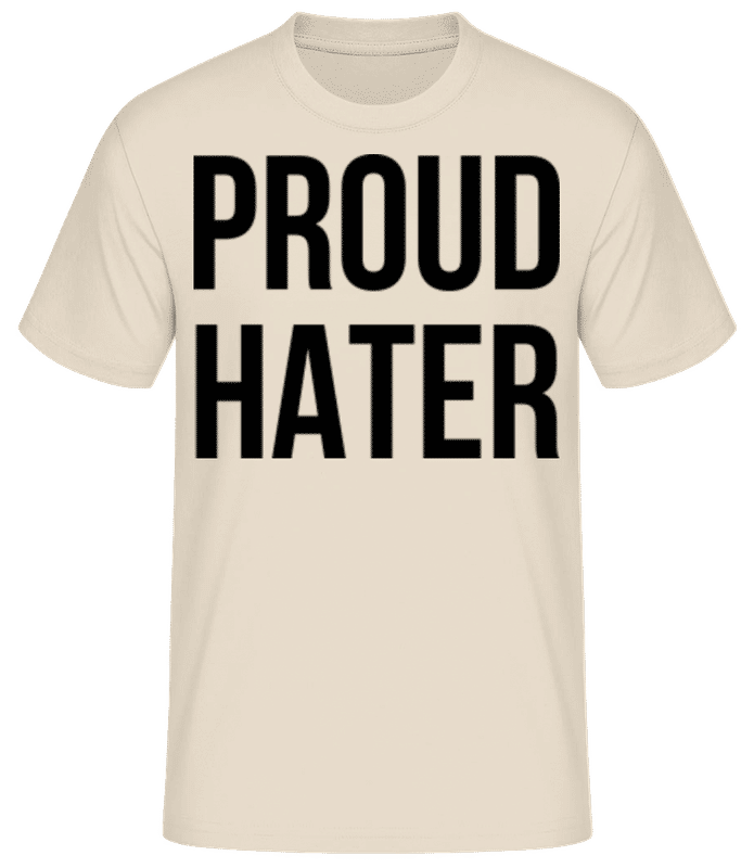 Aperçu: Proud Hater - T-shirt homme B&C - Crème - Devant