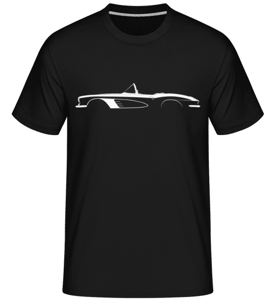 Aperçu: 'Chevrolet Corvette C1 1961' Silhouette -  T-Shirt Shirtinator homme - Noir - Devant