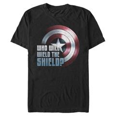 Marvel - Falcon et le soldat de l'hiver - Logo Wielding the Shield - Homme T-shirt
