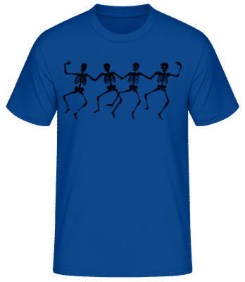 Squelettes Dancant - T-shirt standard Homme - Bleu royal - Devant