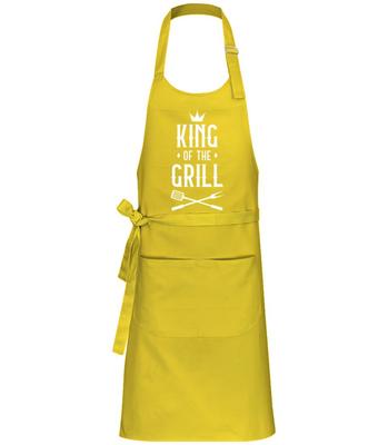 King Of The Grill - Tablier professionnel - Jaune - Devant