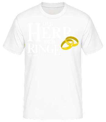 Der Herr Der Ringe Gefährten - Männer Basic T-Shirt - Weiß - Vorne