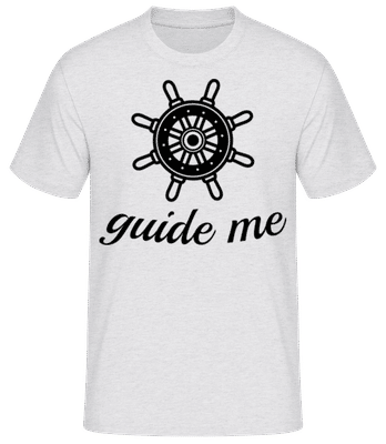 Guide Me - Camiseta básica para hombre - Gris moteado - delante