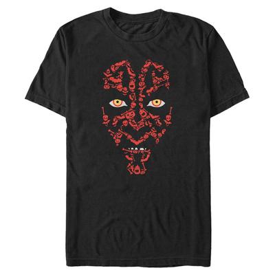 Star Wars - Darth Maul Maul Halloween Icons - Halloween - Pánske Tričko - Čierna - Predné