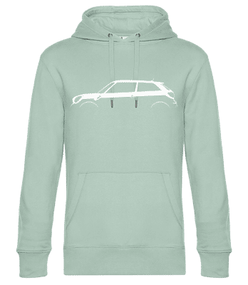 'Mini Cooper Paceman (R61)' Silhouette - Pánska štandardná mikina s kapucňou - Mätová zelená - Predné