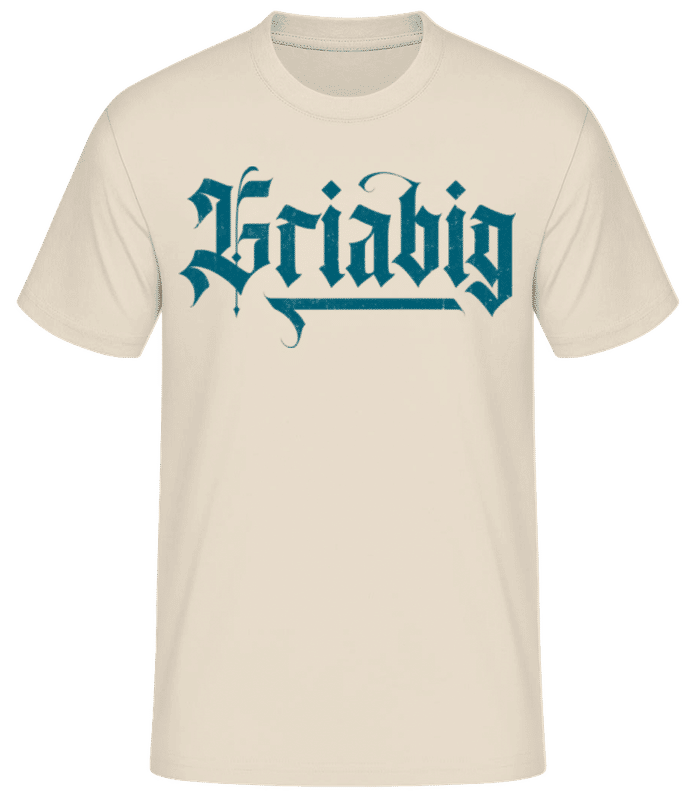 Vorschau: Griabig - Männer Basic T-Shirt - Creme - Vorne