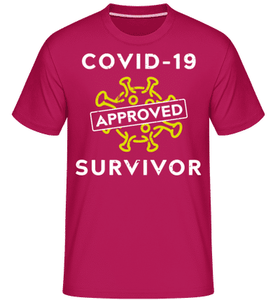 Covid 19 Survivor -  Shirtinator Men's T-Shirt - Magenta - Front