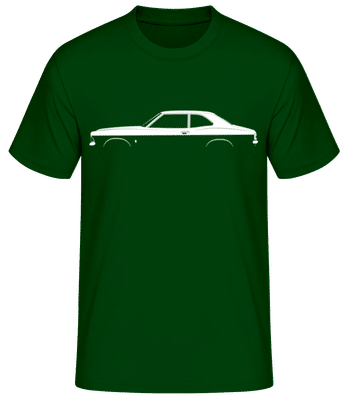 'Ford Cortina Mk III' Silhouette - Männer Basic T-Shirt - Flaschengrün - Vorne