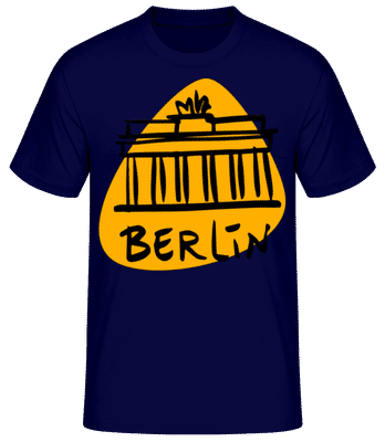 Signe De Berlin - T-shirt standard Homme - Bleu marine - Devant