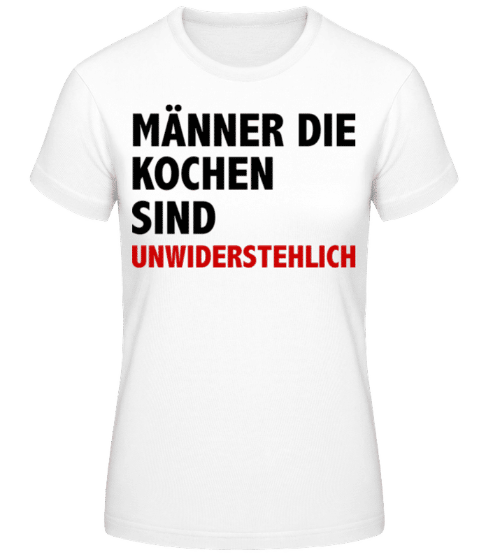 Vorschau: Köche Unwiderstehlich - Frauen T-Shirt B&C - Weiß - Vorne