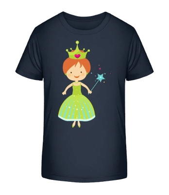 Princess Kids - Kinder Bio T-Shirt Stanley Stella 2.0 - Marine - Vorne