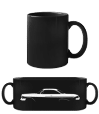 'Chevrolet Impala SS 1961' Silhouette - Black Mug - Black - Front