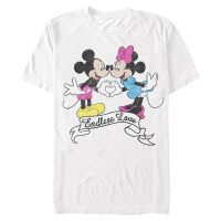 Disney Classics - Ratón Miguelito Miguelín - Mickey & Minnie Endless Love - Día de San Valentín - Hombres Camiseta - Blanco - delante