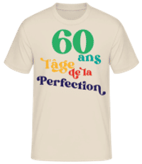 60 L'âge De La Perfection - T-shirt standard Homme - Crème - Devant