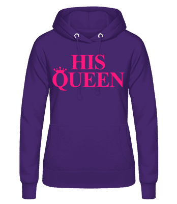 His Queen Pink - Sweat à capuche Femme - Pourpre - Devant