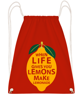 When Life Gives You Lemons - Turnbeutel - Rot - Vorn